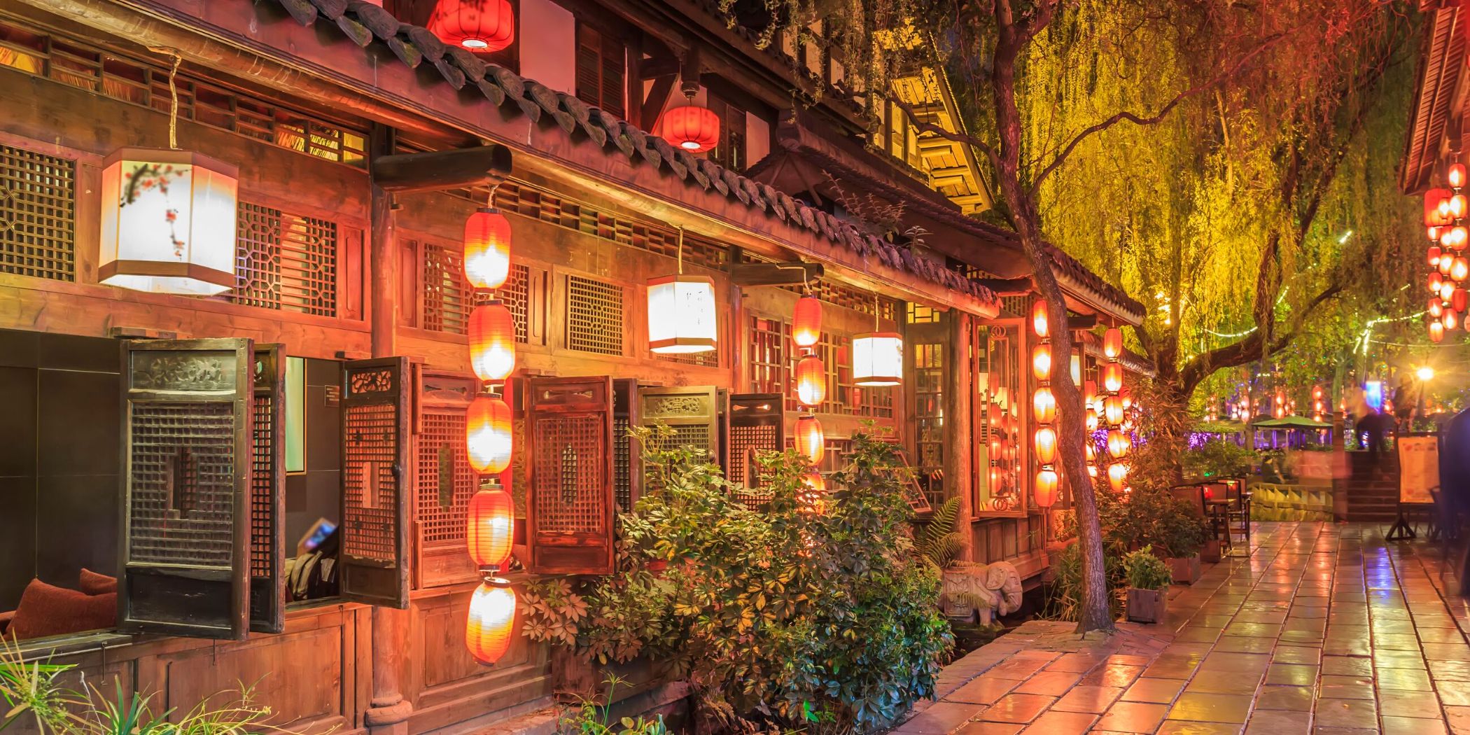Jinli Street In Chengdu, China