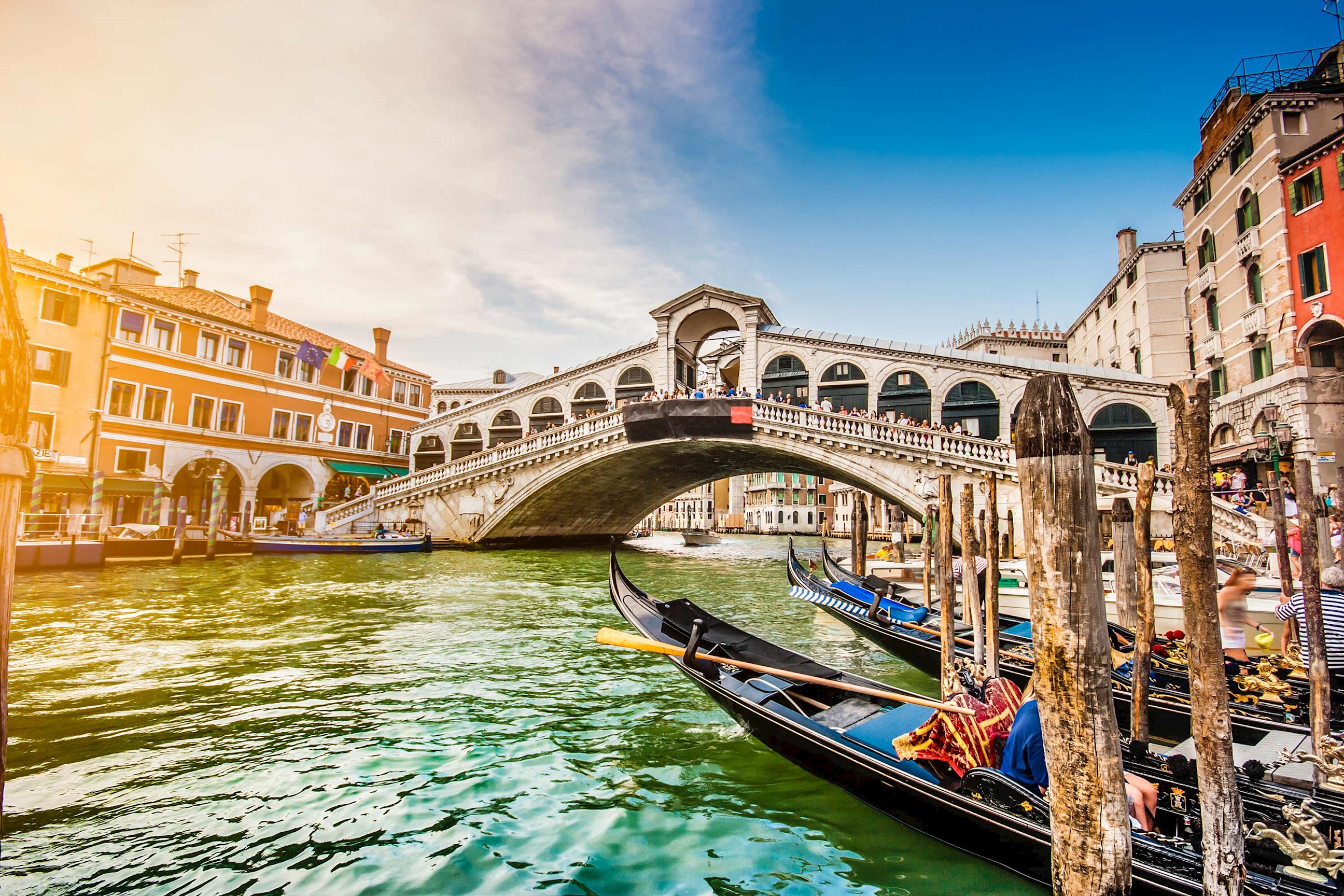 Canal Grande and Rialto Bridge in Venice, Italy