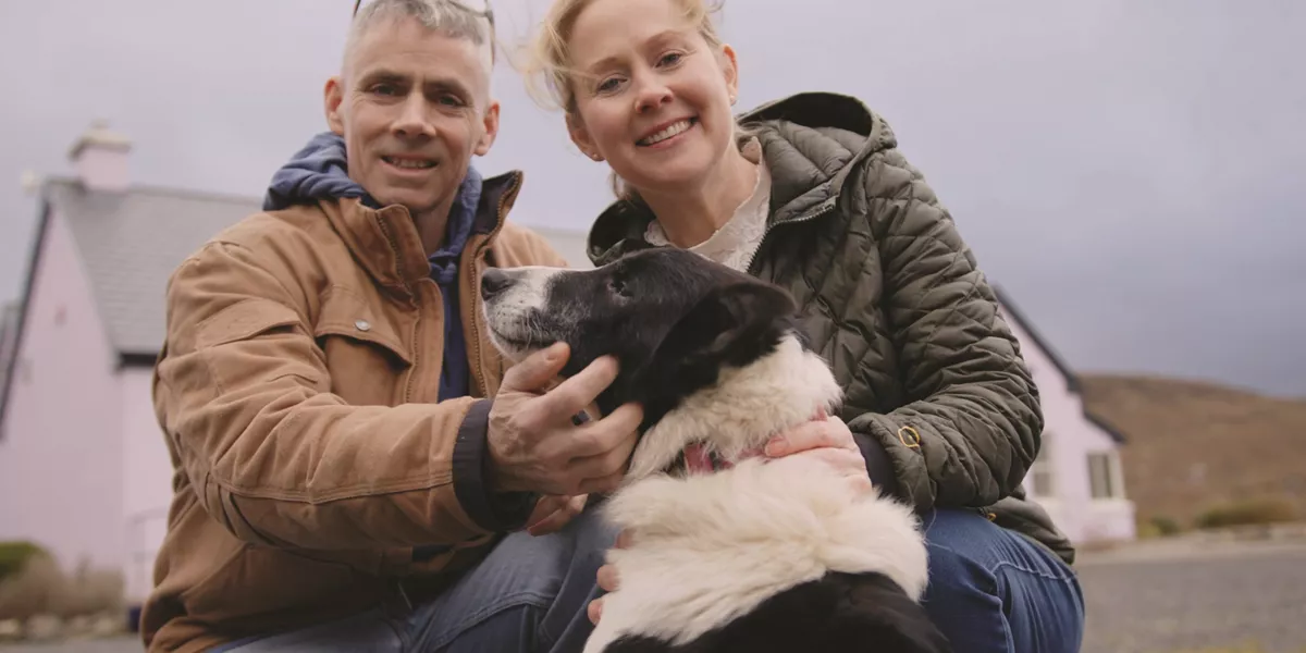 Catherine and Jim at Glen Keen Farm in Ireland