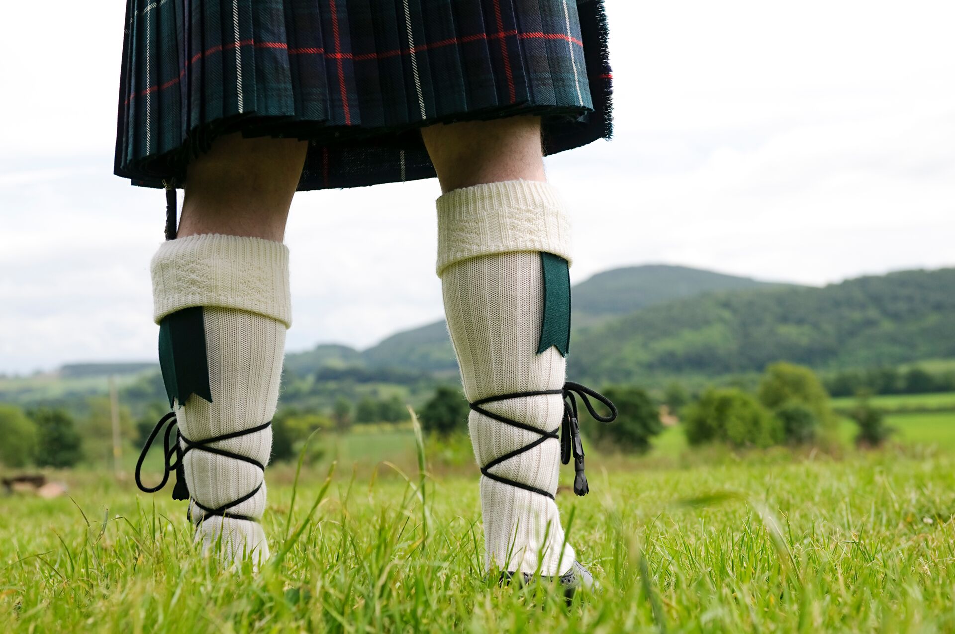 Large Scottish Kilt And Stockings 157436533