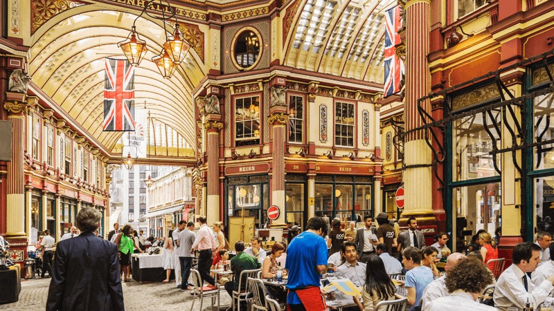 Leadenhall Market in London, England