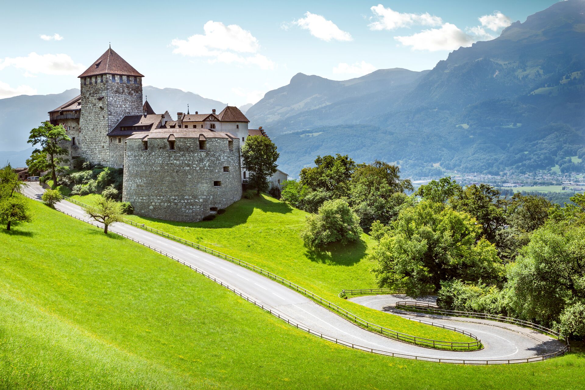 Large Medieval Castle In Vaduz, Liechtenstein
