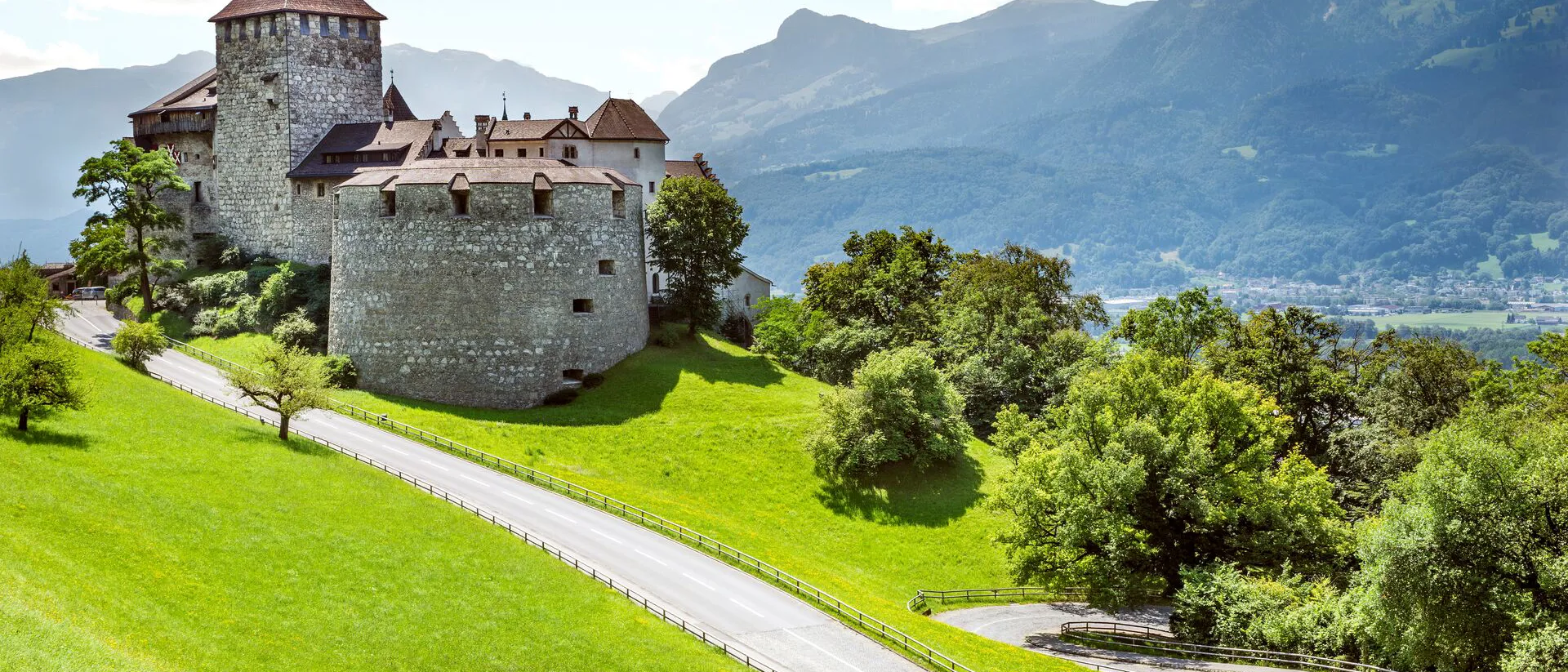 Large Medieval Castle In Vaduz, Liechtenstein