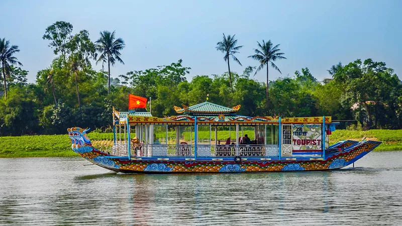 Dragon Boat in Hue, Vietnam