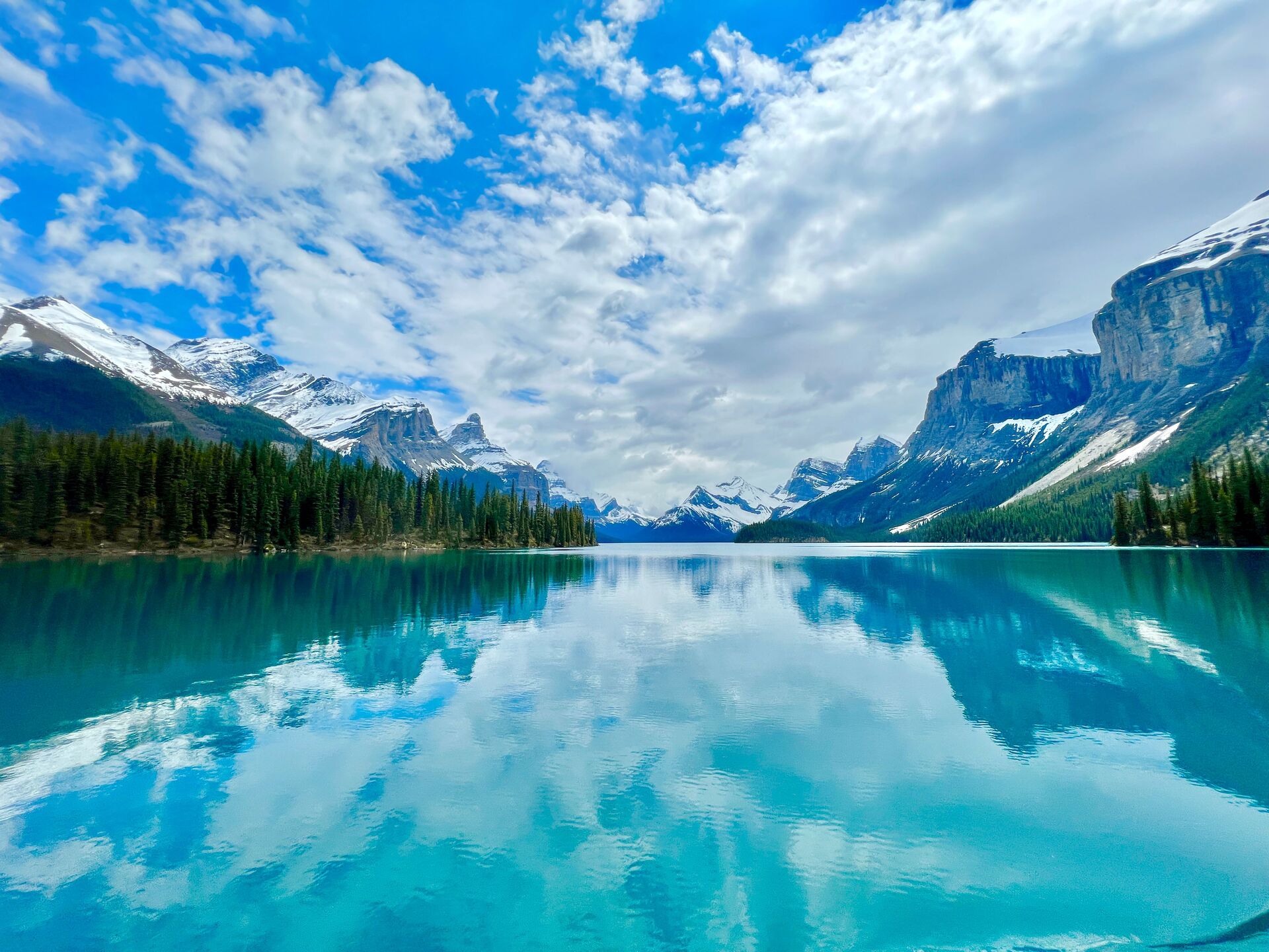 The Canadian Rockies mountain range