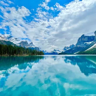 The Canadian Rockies mountain range