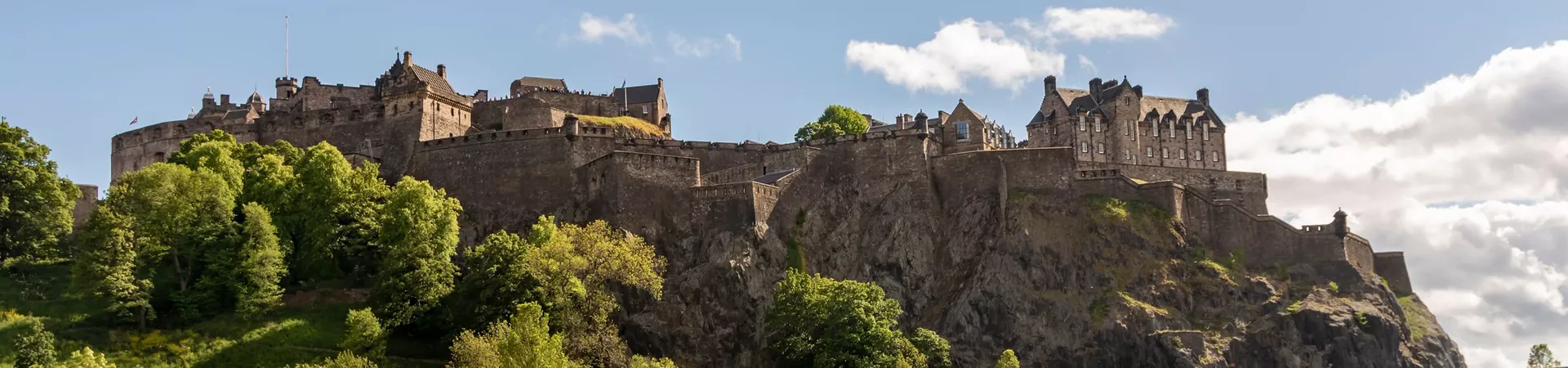 on a sunny day in Edinburgh, Scotland