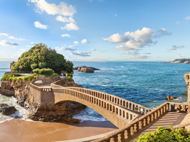 Bridge To The Island In Biarritz