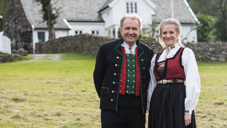 Traditional inhabitants of Ovreeide Farm, Norway