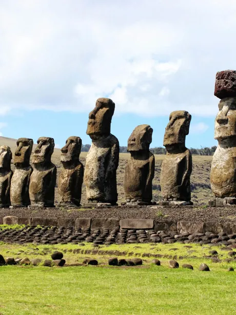 Easter Island statues in Chile
