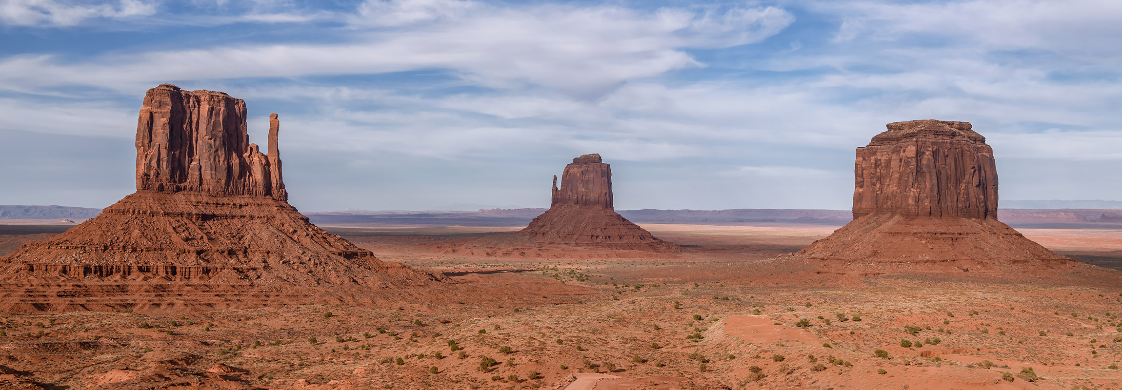 Rock formations in Monument Valley, USA