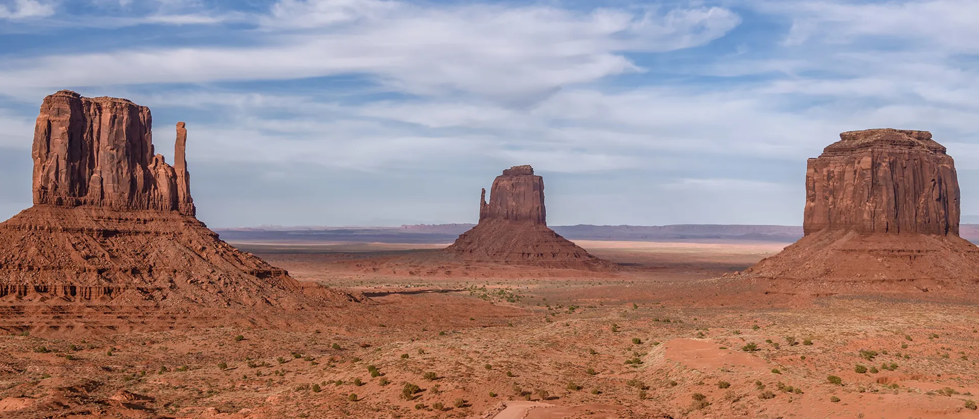 Rock formations in Monument Valley, USA