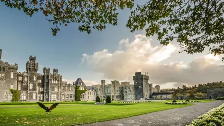 View on Ashford Castle in Ireland