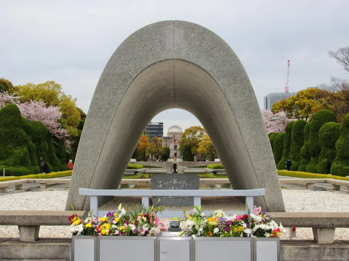 Memorial Cenotaph Hiroshima in Japan