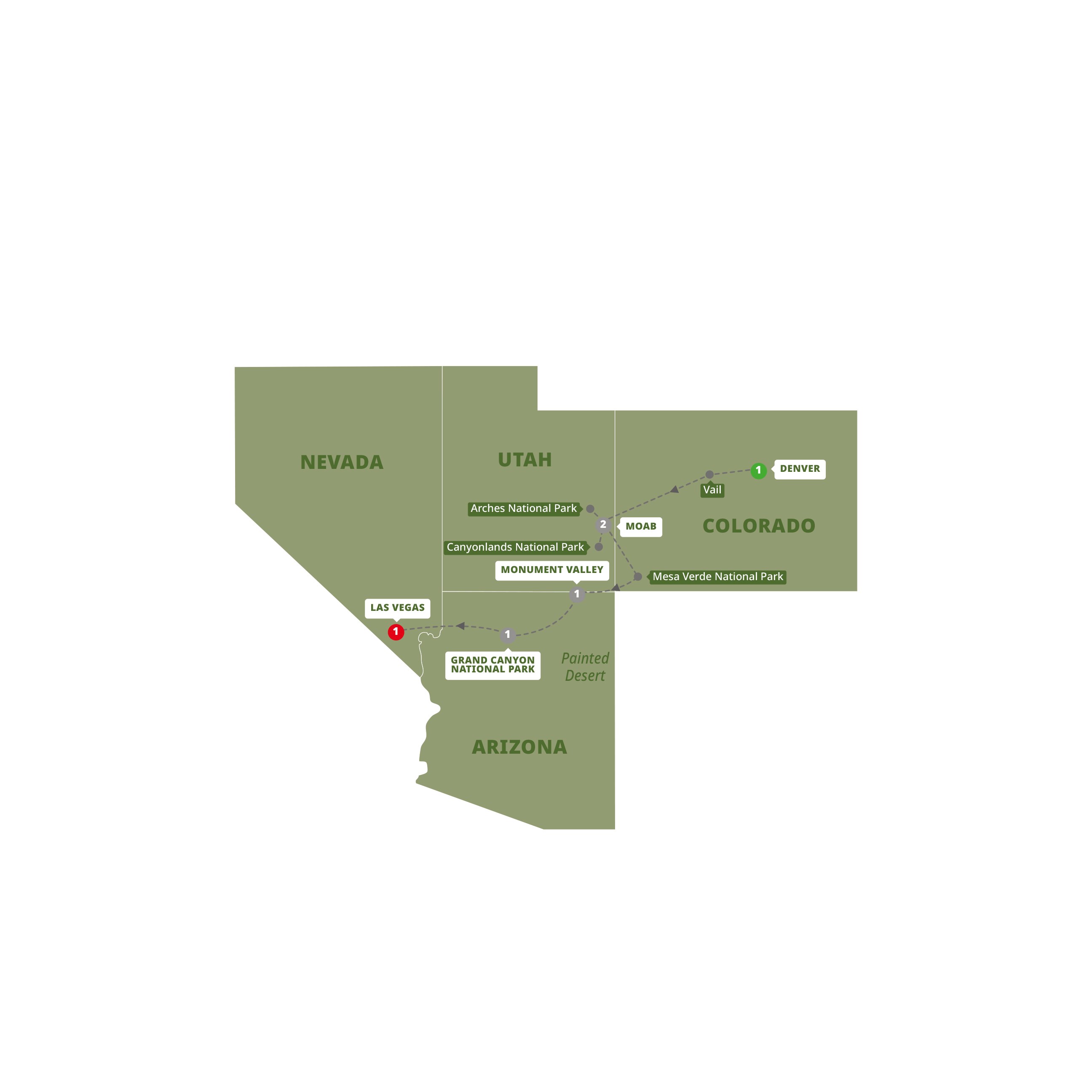 Best Canyonlands Guided Tour Map