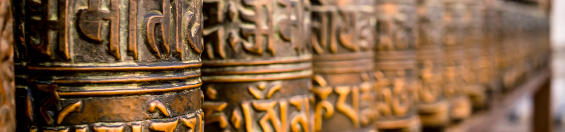 Prayer wheels in Nepal