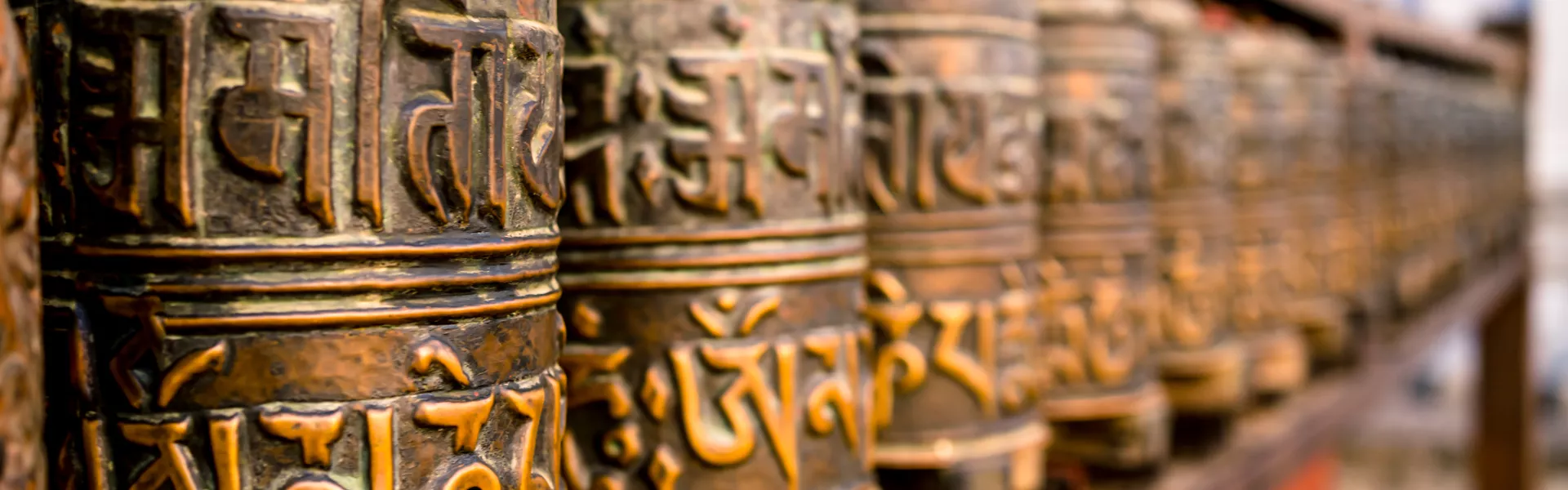 Prayer wheels in Nepal