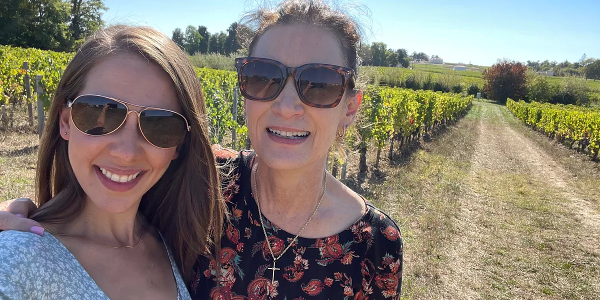 Two Trafalgar guests on tour