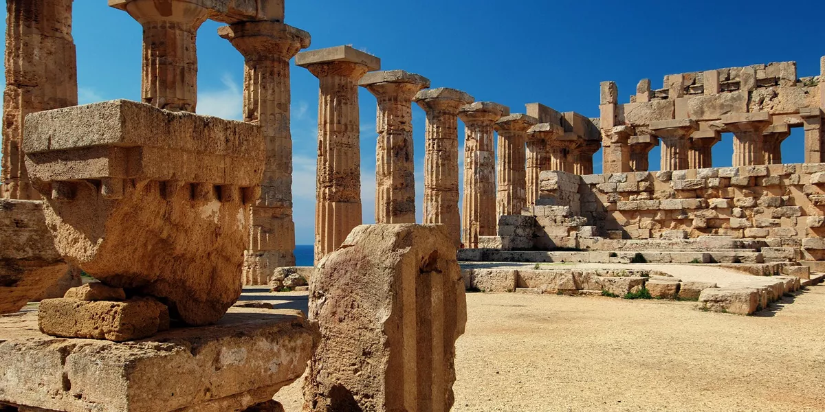 The Temple Of Juno In The Valley Of The Temples At Agrigento, Sicily, Italy