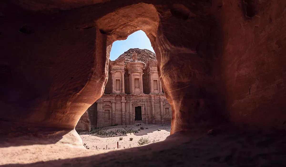 Monastery of Petra in Southern Jordan