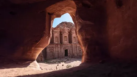 Monastery of Petra in Southern Jordan