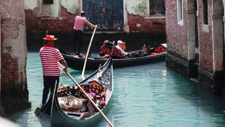 Gondolas in Venice, Italy