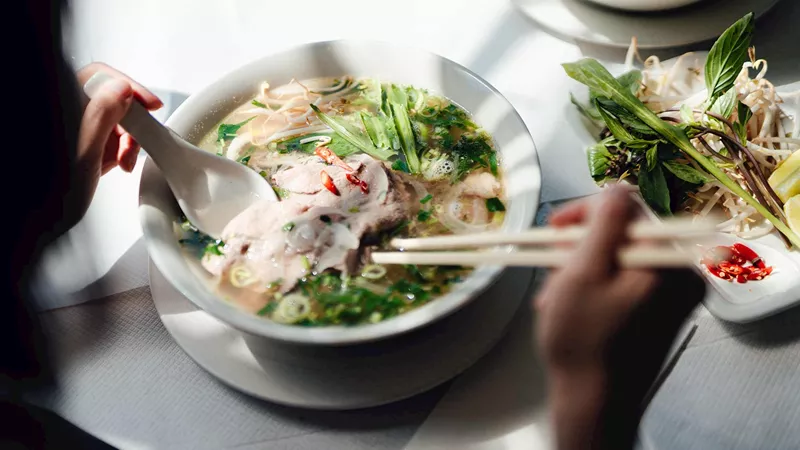 Food, Pho Soup in Hoi An, Vietnam
