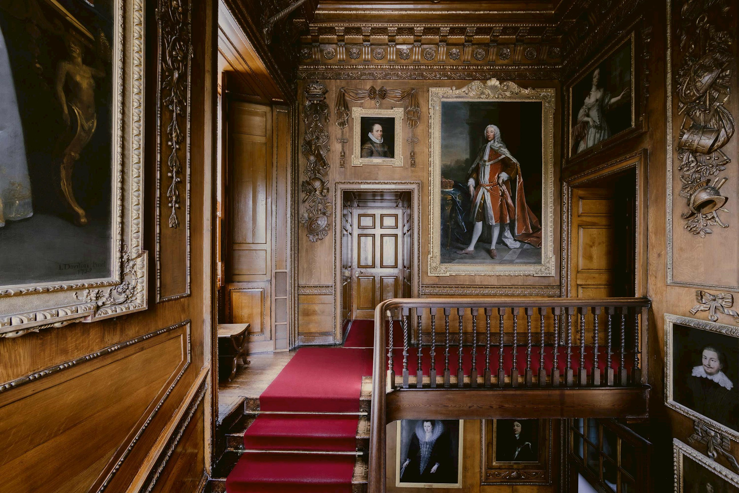 The interior of Blair Castle in Blair Atholl, Scotland