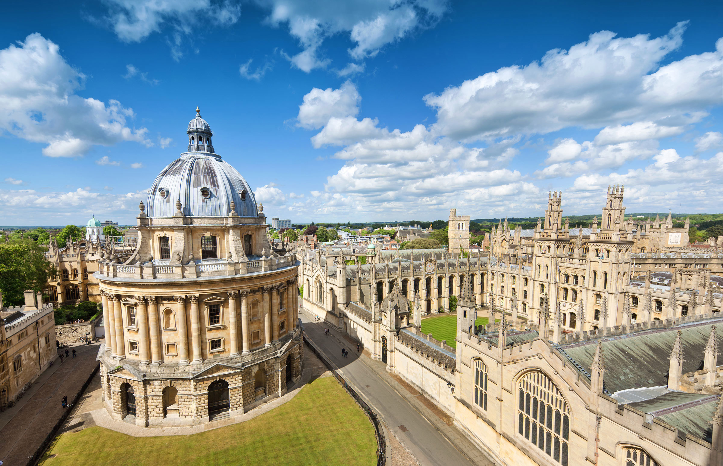 The Radcliffe Camera and All Souls College in Oxford, England 