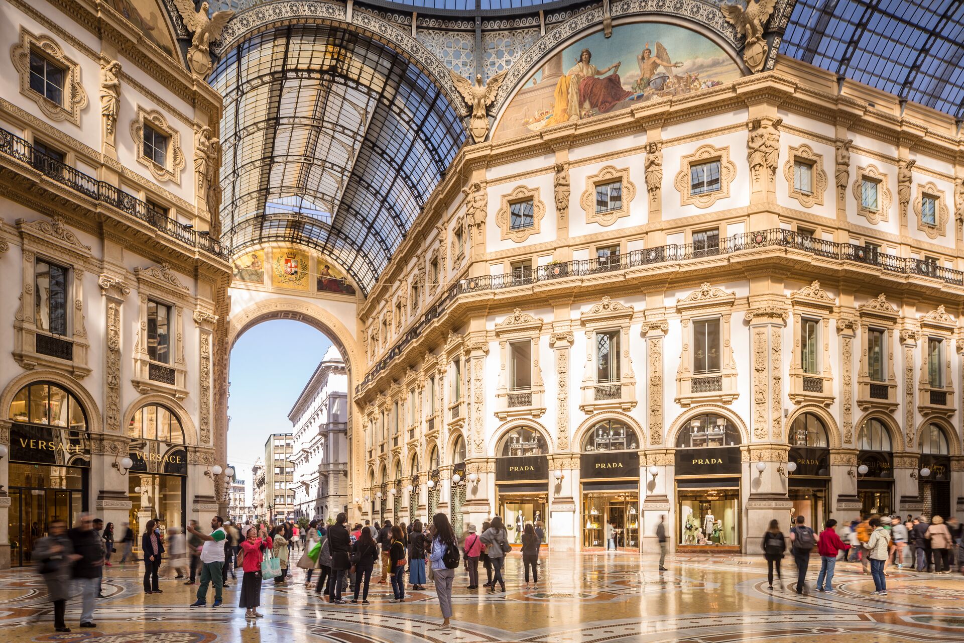 The Galleria Vittorio Emanuele II in Milan, Italy