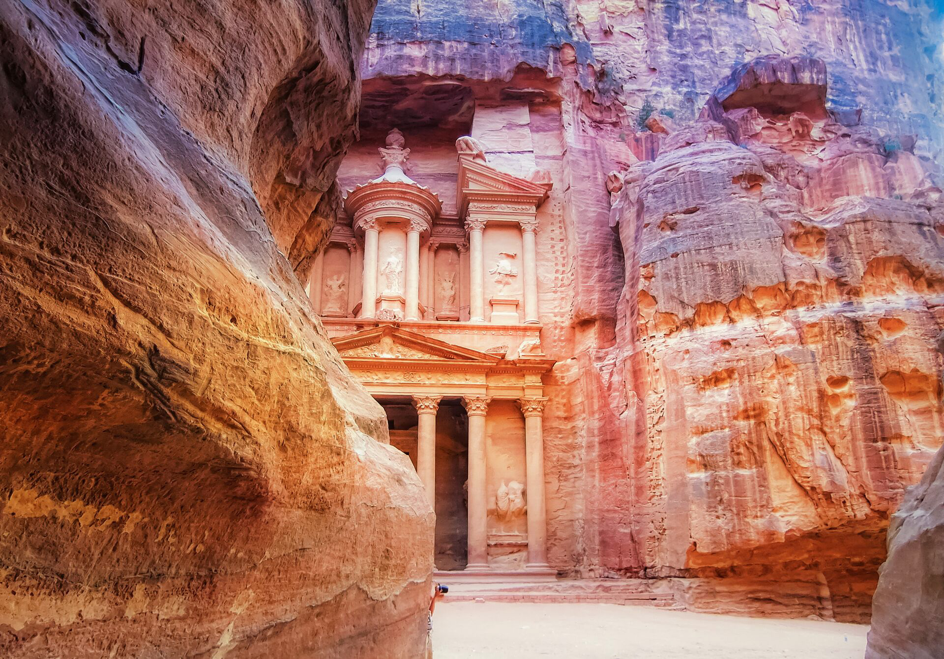 Al-Khazneh temple in Petra, Jordan