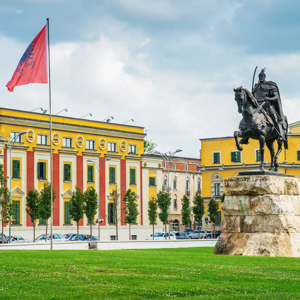 Albania Skanderbeg Square Tirana