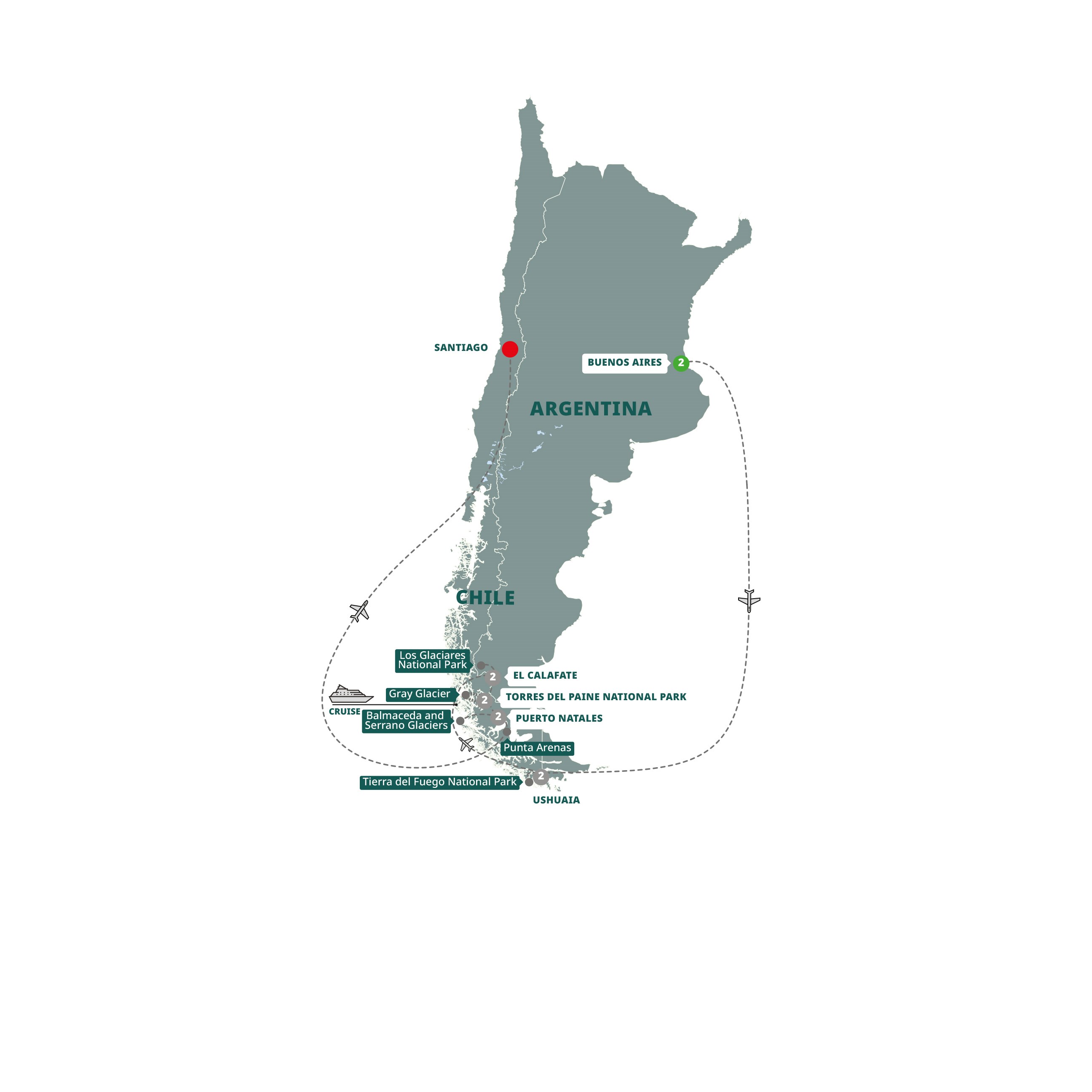 Wonders of Patagonia Tour Flexible Bookings Trafalgar
