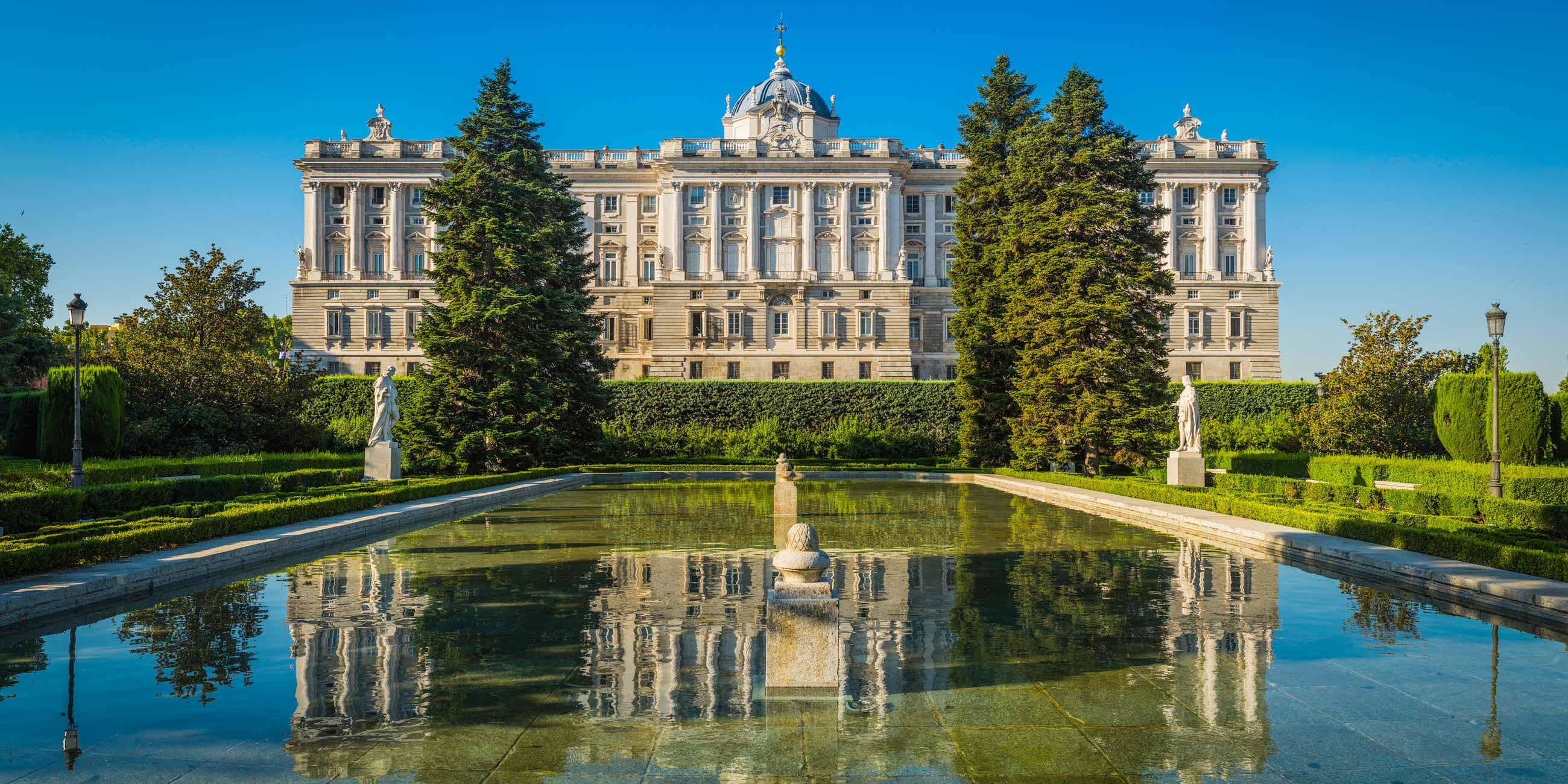 Sabatini Gardens in Madrid, Spain