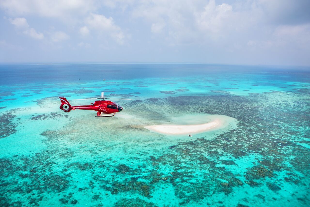 Scenic Flight Over Great Barrier Reef Australia