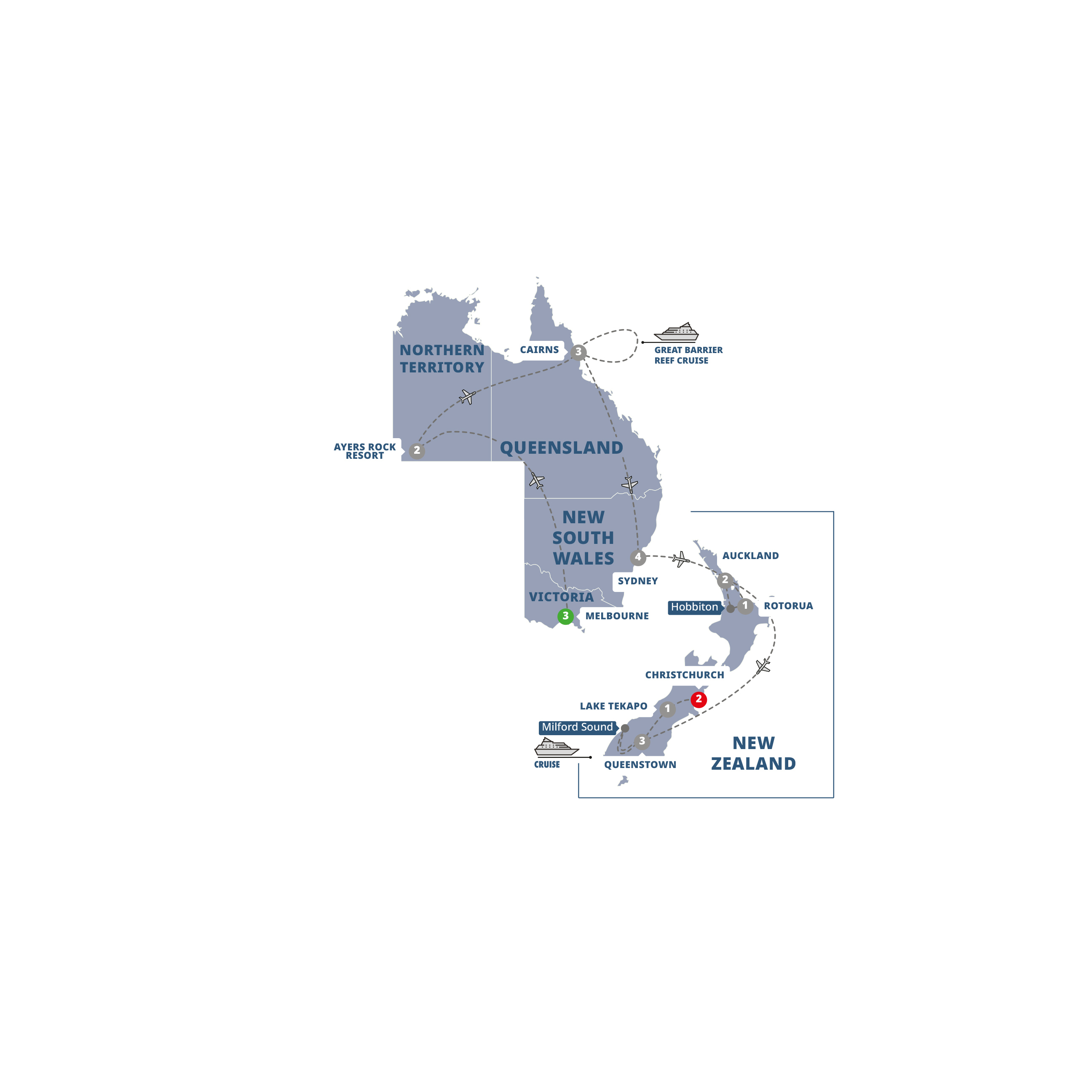 Highlights of Australia and New Zealand