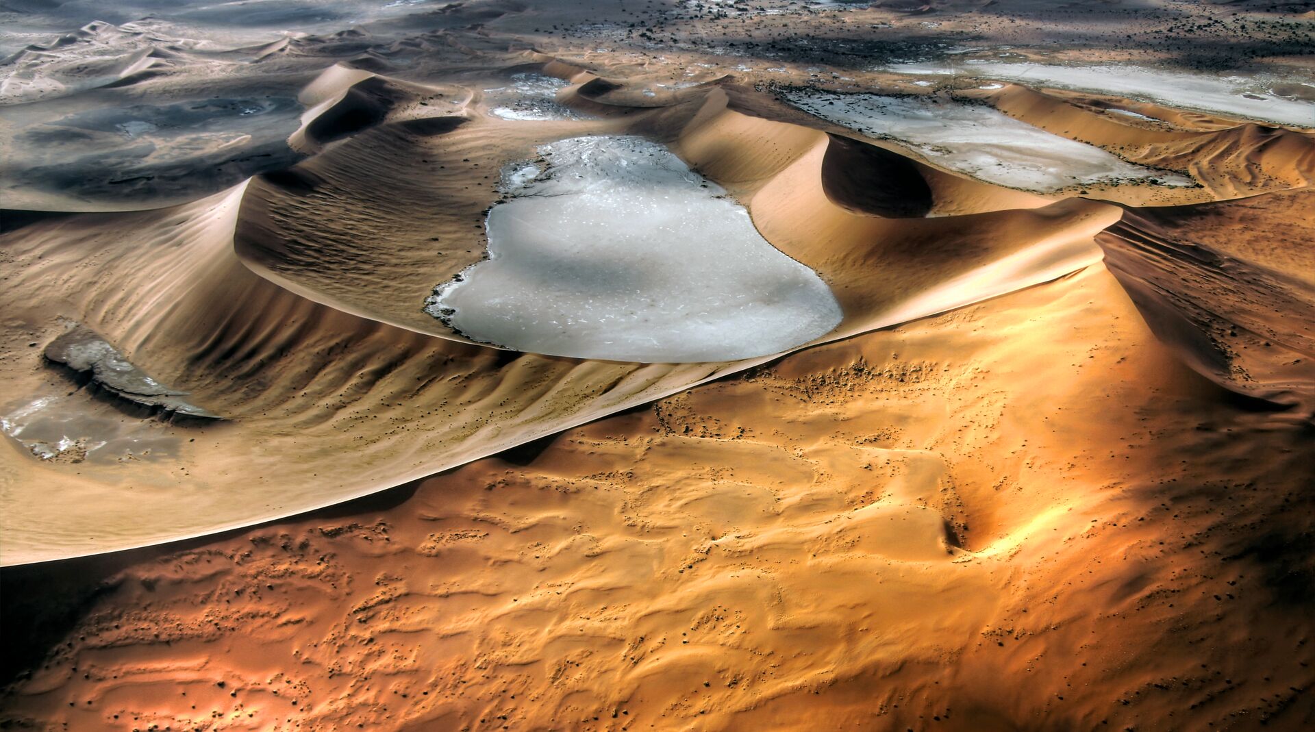 Namib Desert Landscape that looks otherworldly