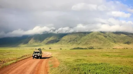 Large Safari In Ngorongoro Crater National Park Tanzania