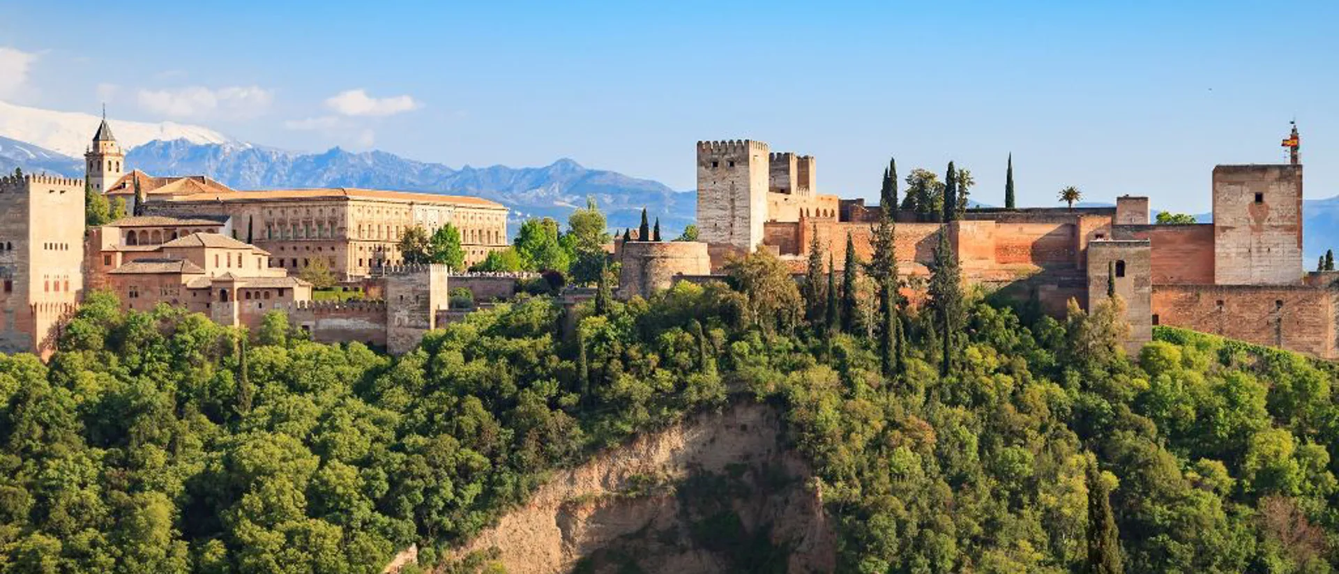 The Alhambra In Granada Spain Viewed From The Mirador De San Nicol