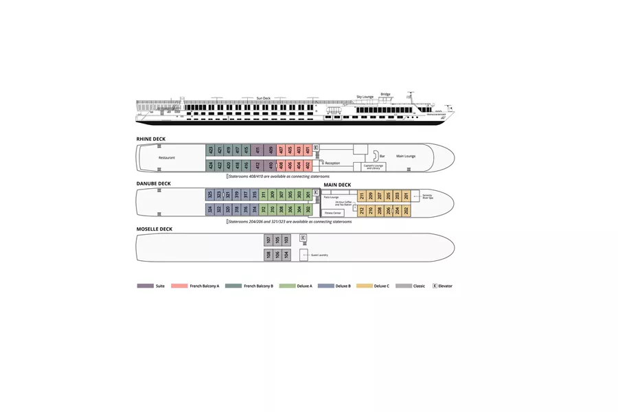 Trafalgar Reverie deck plan