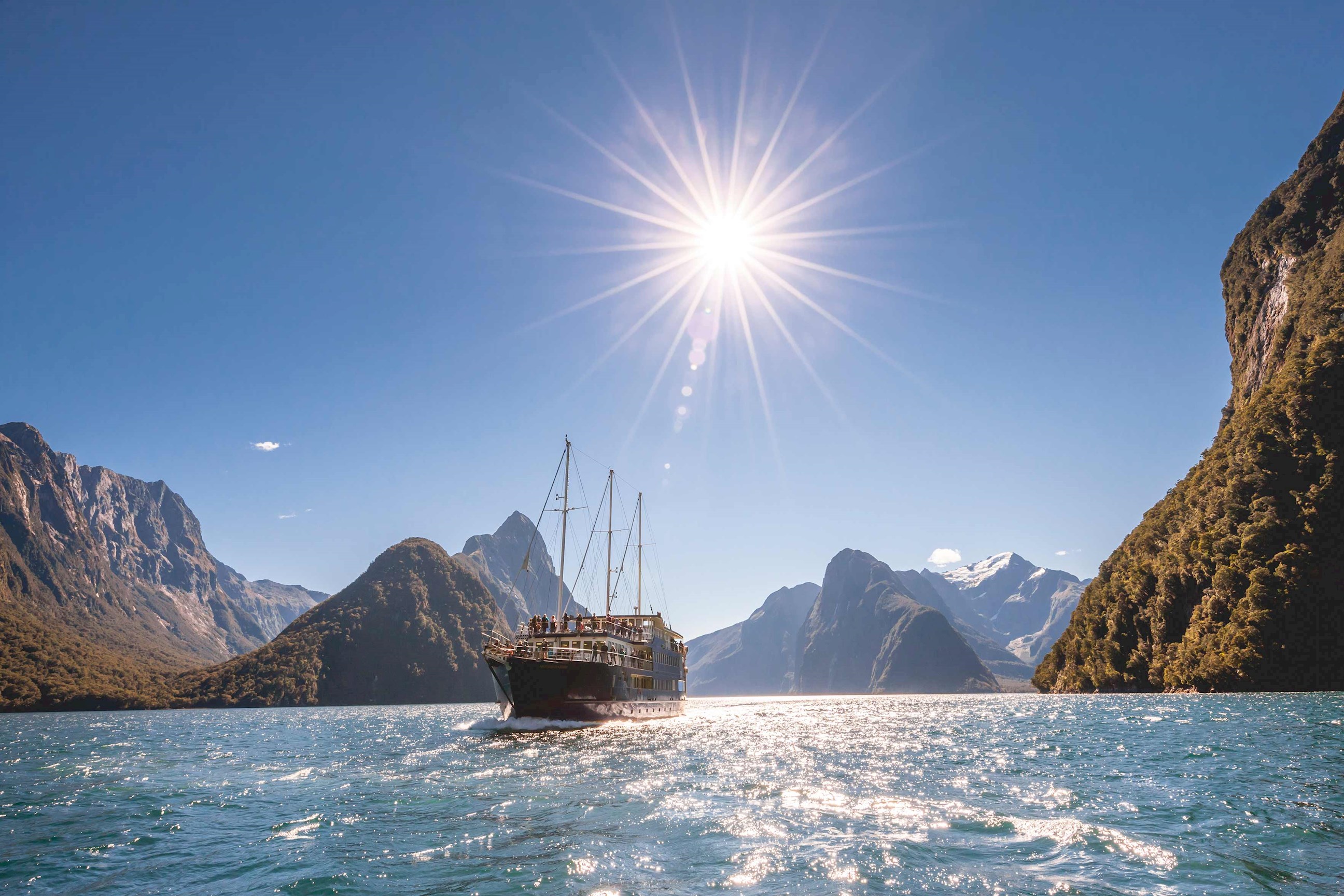 Enjoy Milford Sound’s awe-inspiring scenery on a scenic cruise, New Zealand