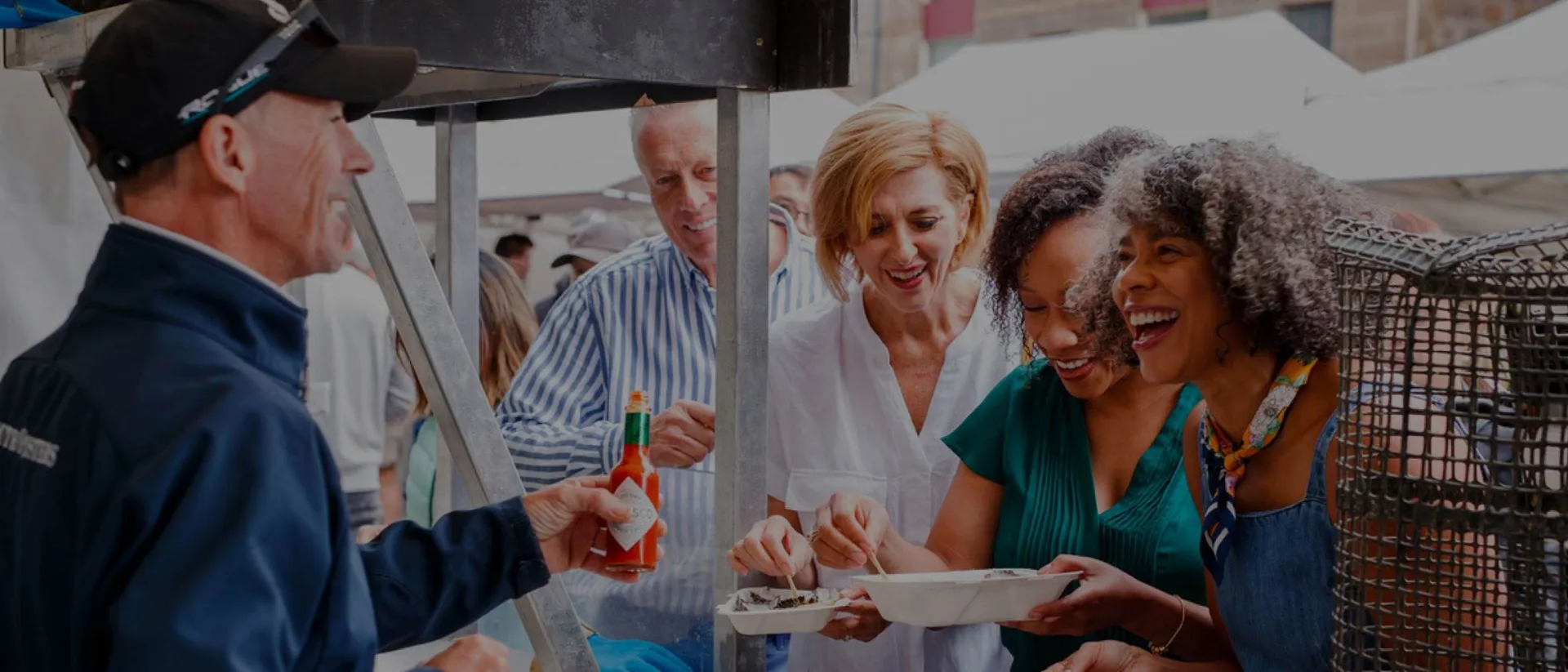 Travellers on Group Market Tasting