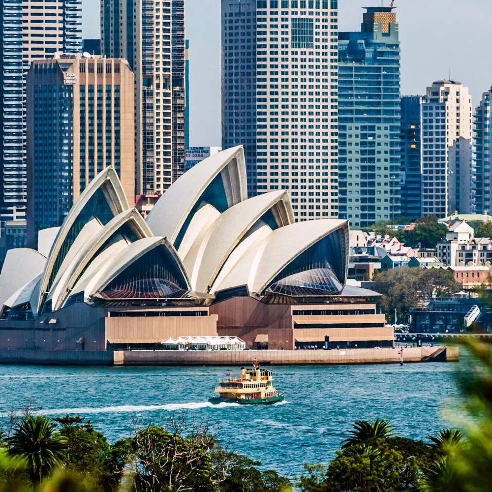 Sydney central business district and Opera House