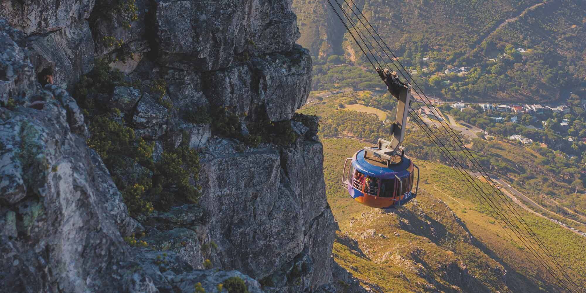 Aerial Cableway in Table Mountain, Cape Town