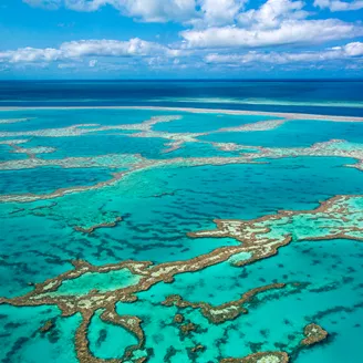 Aerial Of Great Barrier Reef