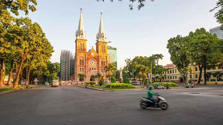 Notre Dame Cathedral in Ho Chi Minh City, Vietnam