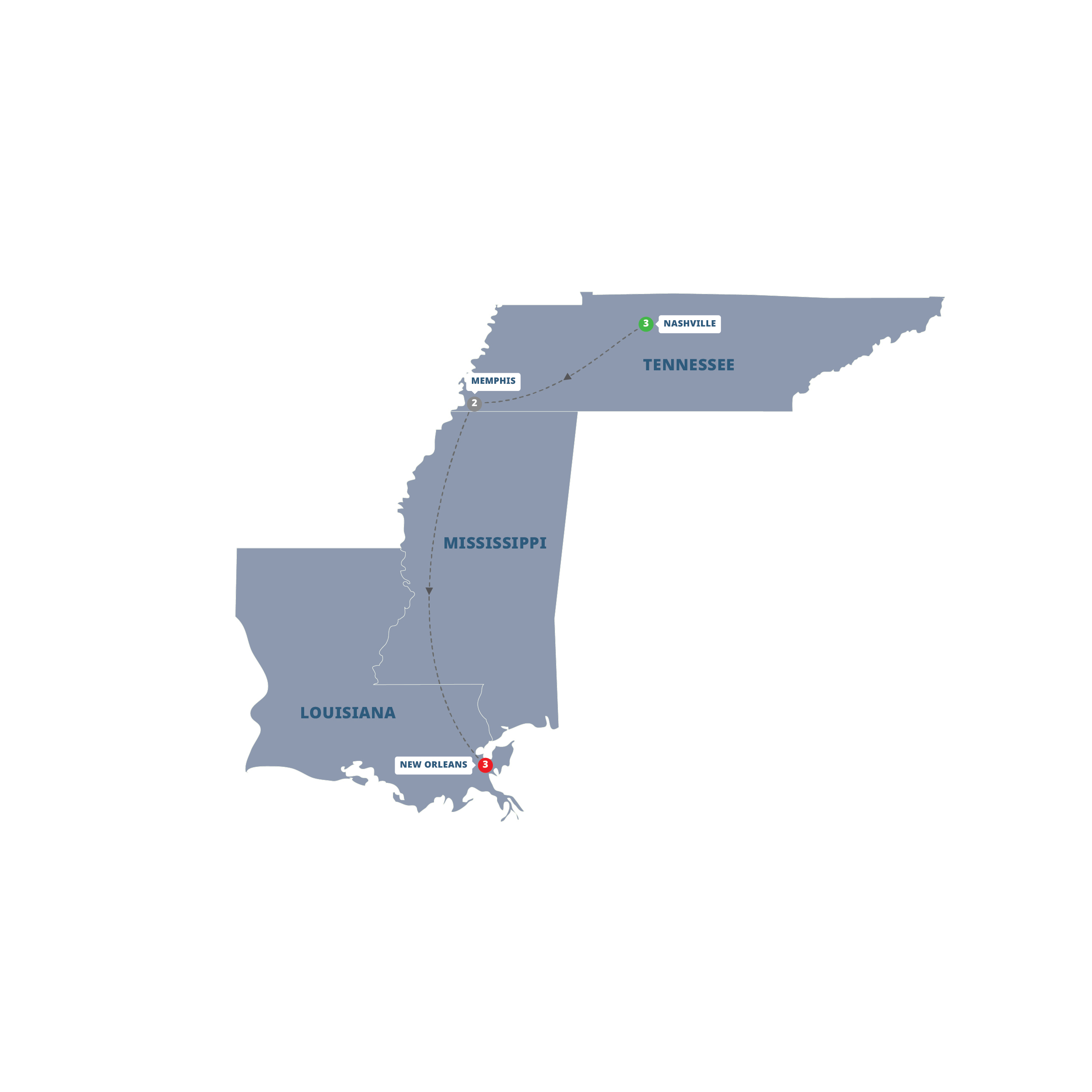 Rhythms South Guided Tour Map 2027 SRHY