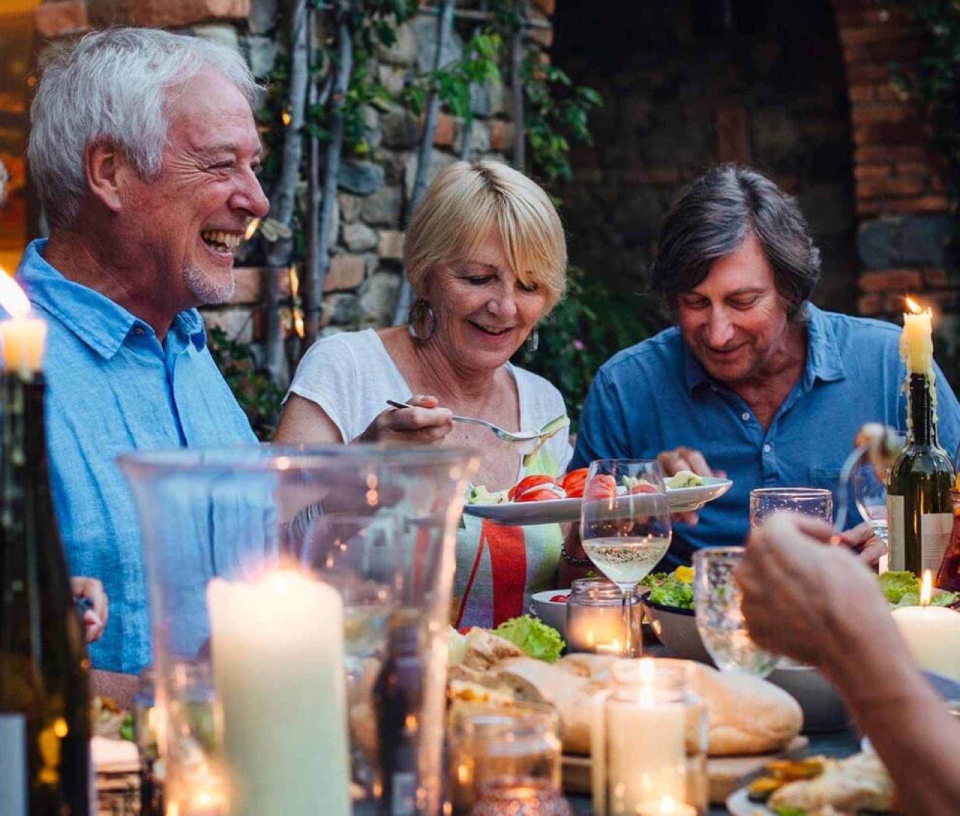 People Eating Dinner on a tour
