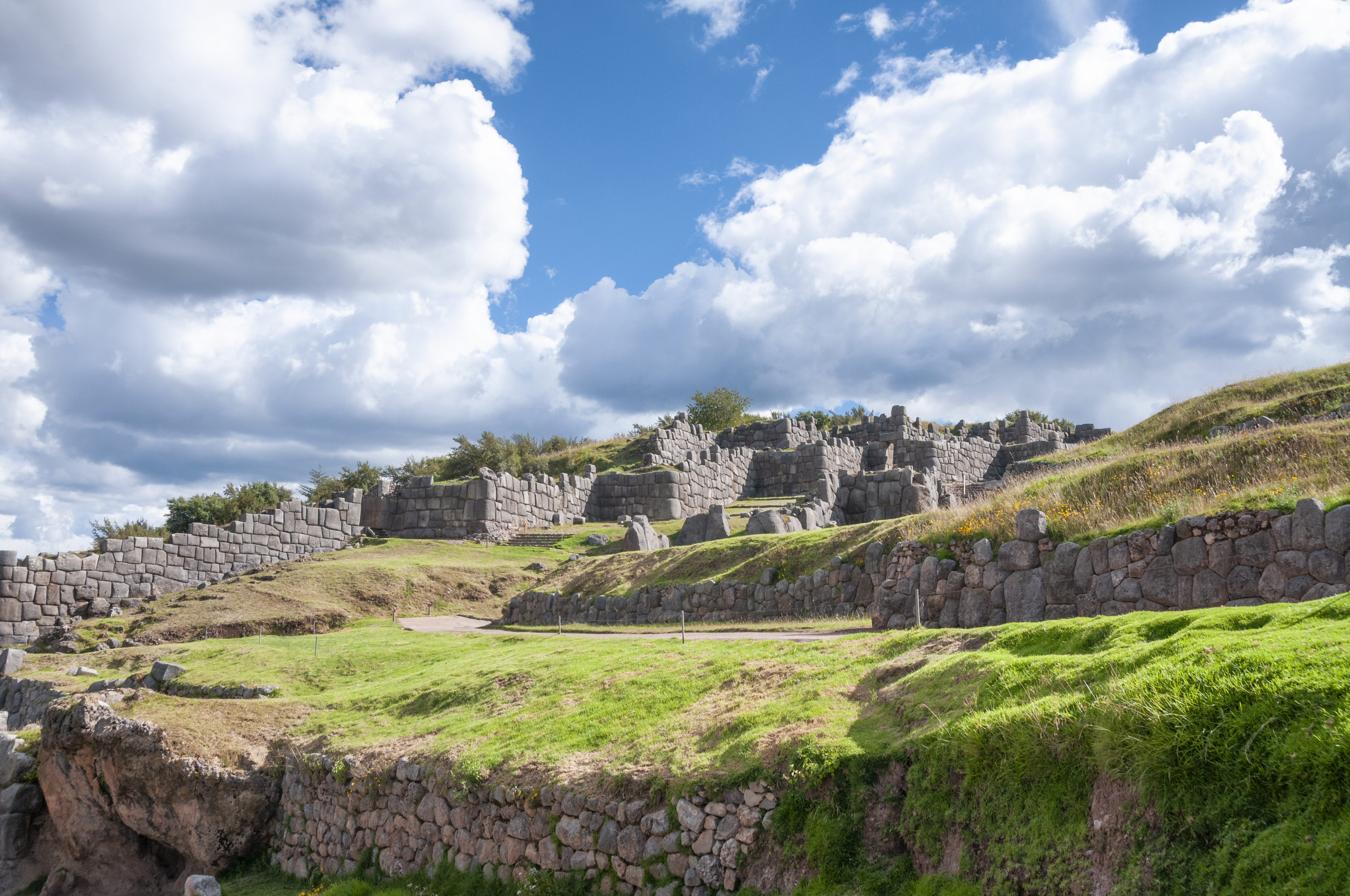View Of The Inca Ruin At Sacsayhuaman In Cusco, Peru 1281721384