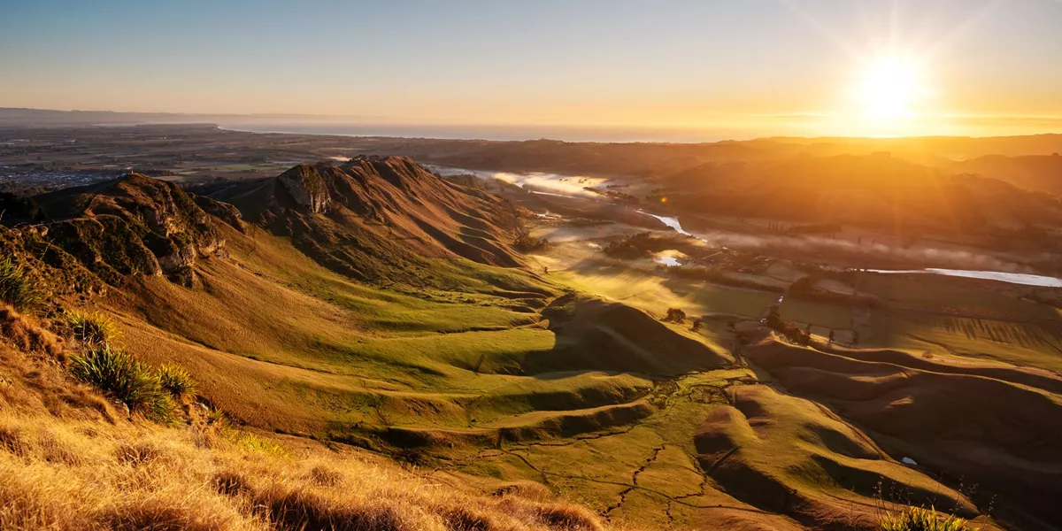 Sunrise At Te Mata Peak, New Zealand